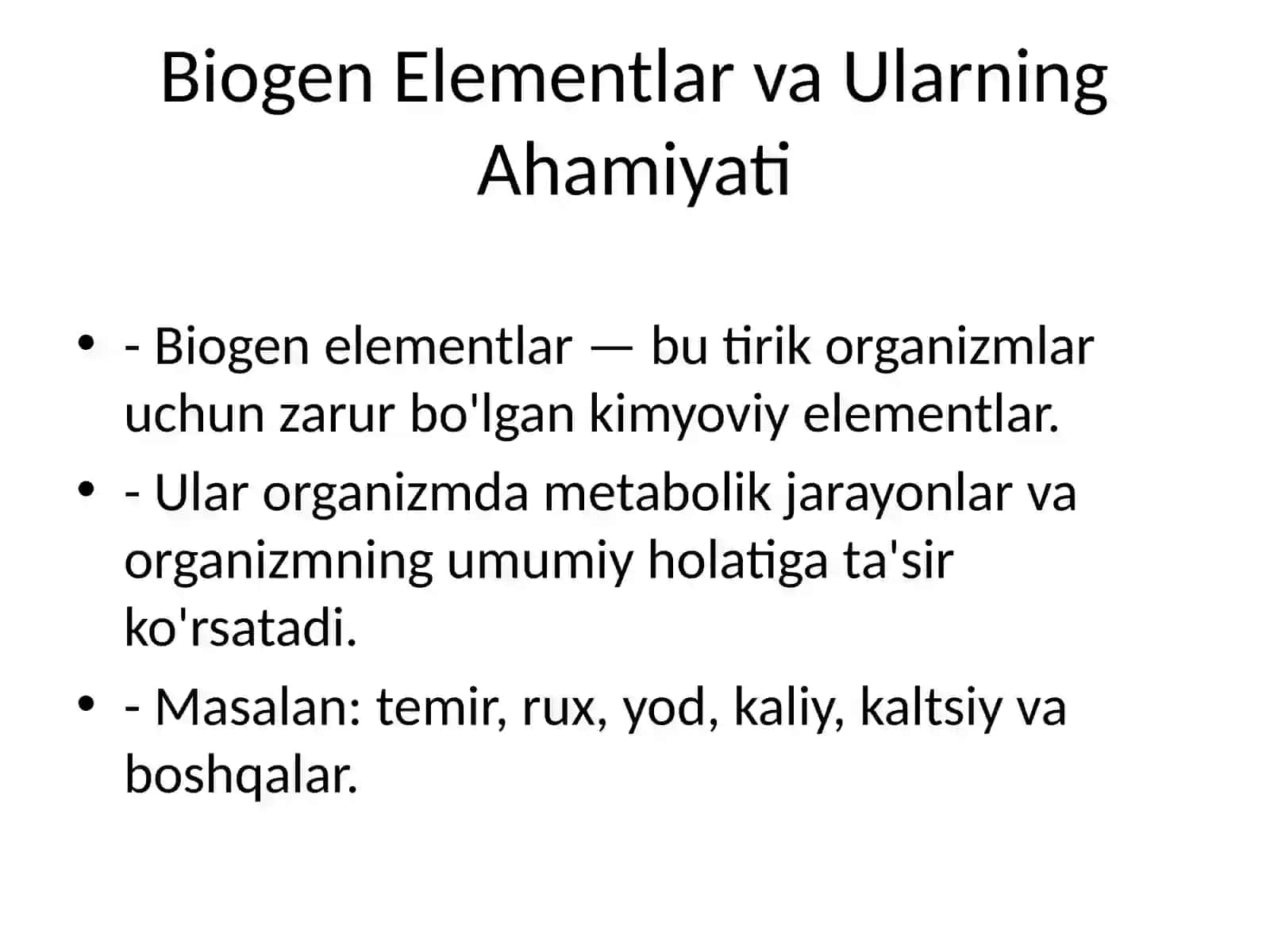 Biogen Elementlar Konsentratsiyasining O'zgarishi bilan Bog'liq Endemik va Kasb Kasalliklari 2