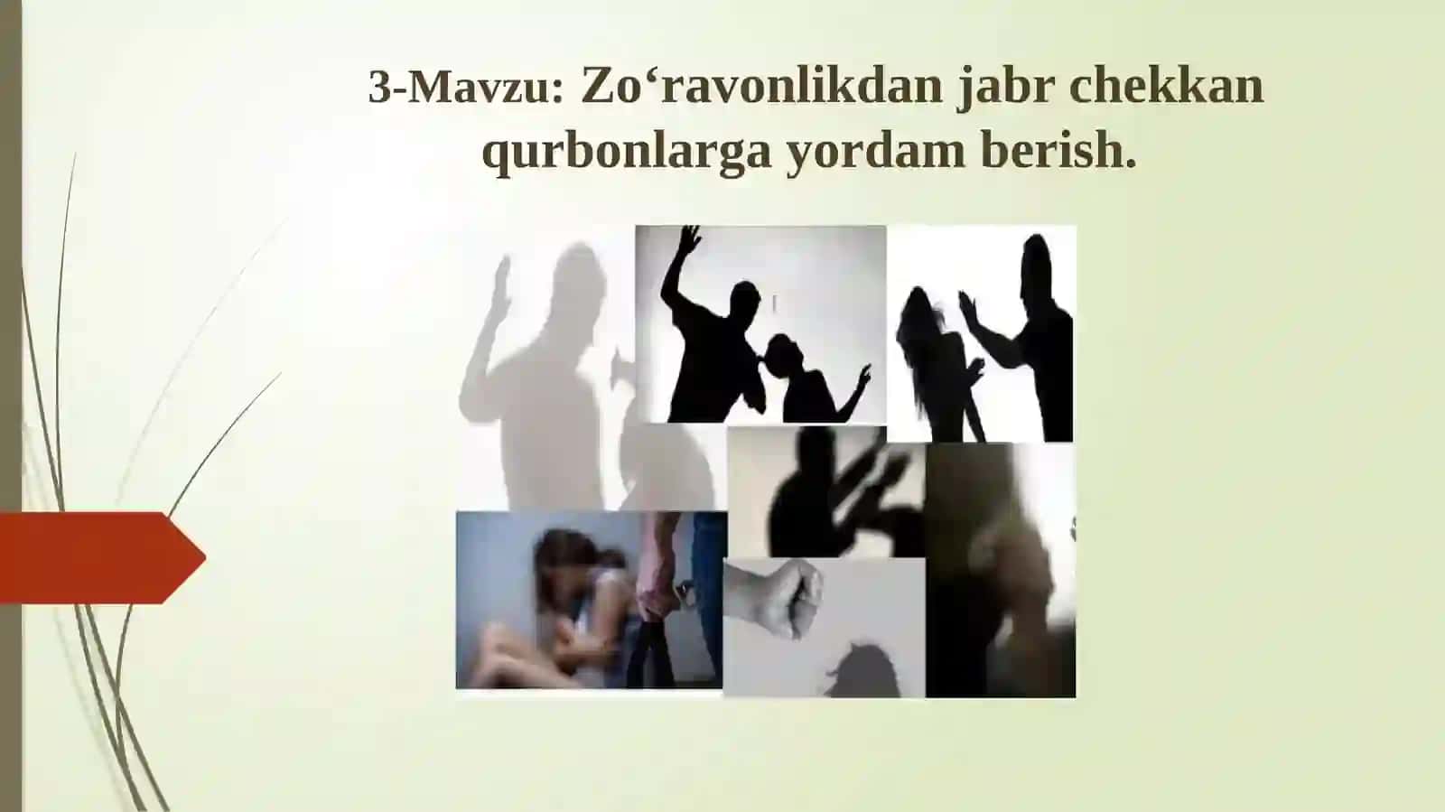 Zo‘ravonlikdan jabr chekkan qurbonlarga yordam berish 2