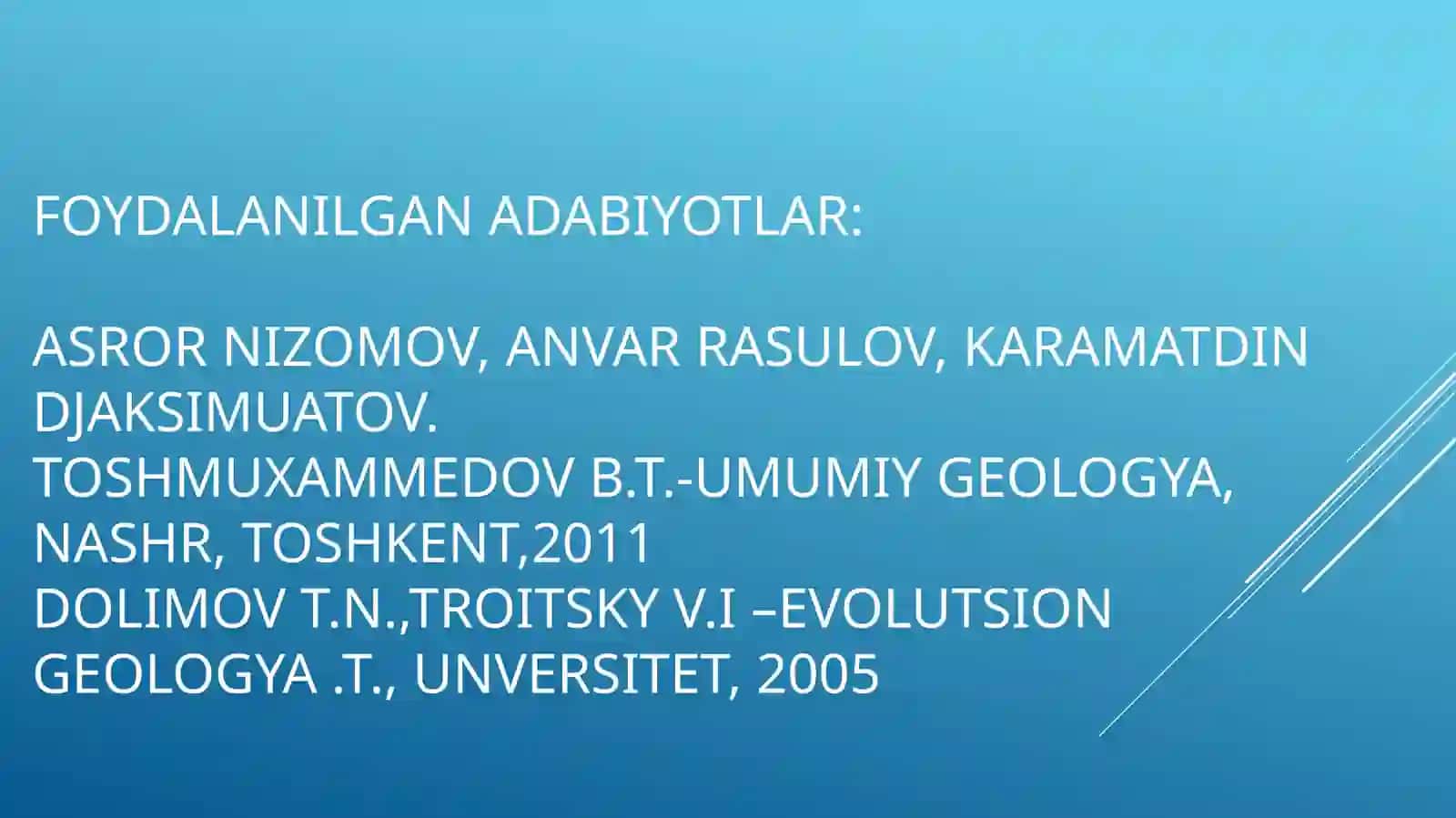 Endoen geologik jarayonlar 2