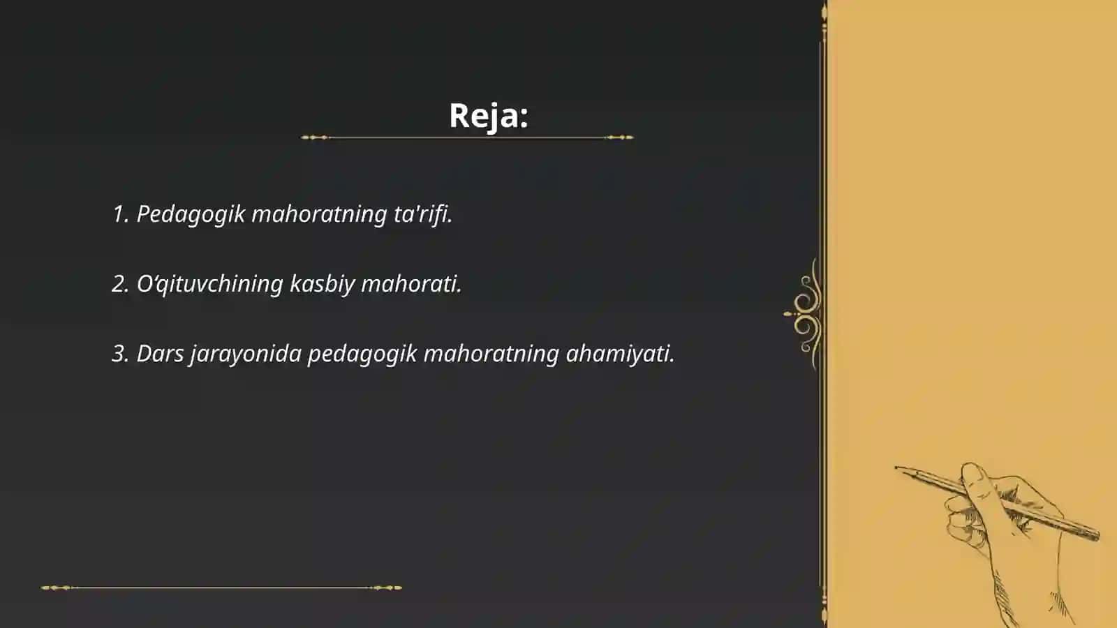 Pedagogik mahorat haqida tushuncha uning o'qituvchi faoliyatida tutgan o‘rni 2