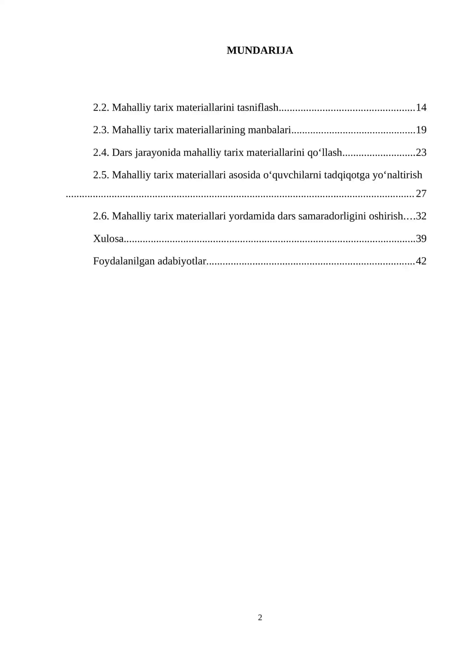 Tarix darslarida mahalliy tarix materiallaridan foydalanish metodikasi 2
