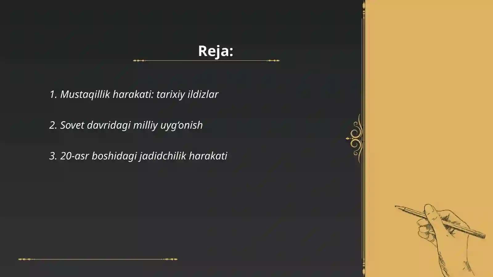 Mustaqillik harakati: tarixiy ildizlar 2