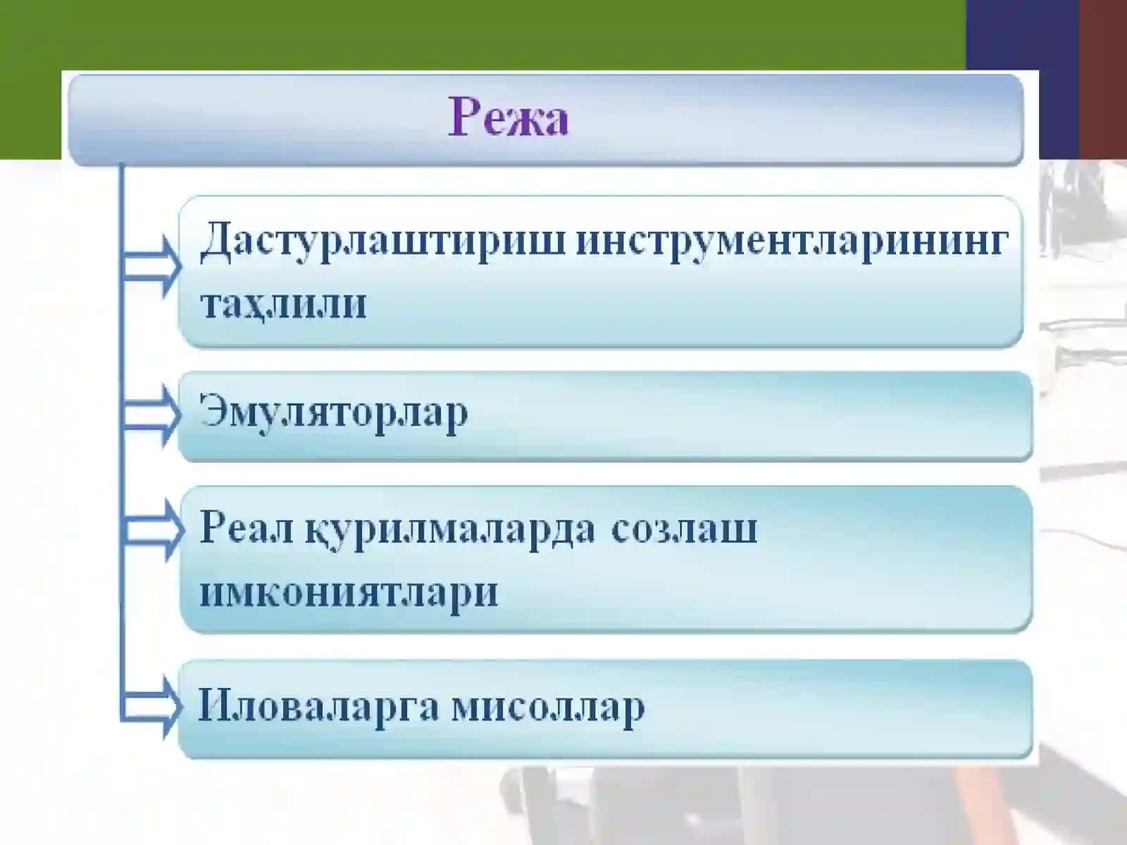 Дастурлаштириш инструментлари ва Android эмуляторлари 2