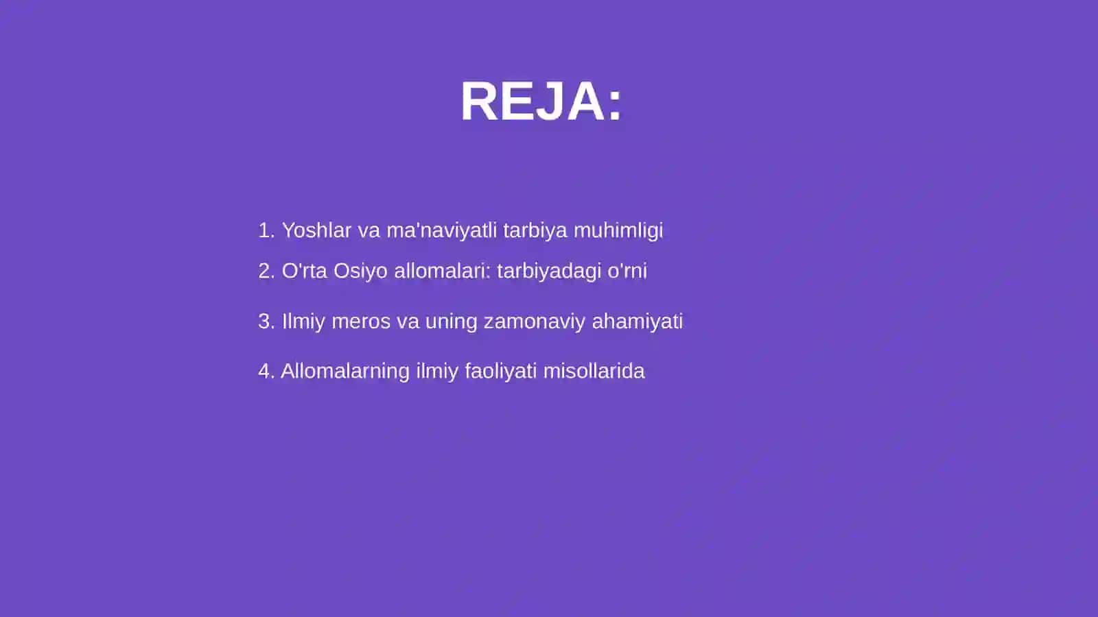 O'rta Osiyo allomalari ilmiy merosining o'rni (allomalarning ilmiy faoliyati misolida) 2