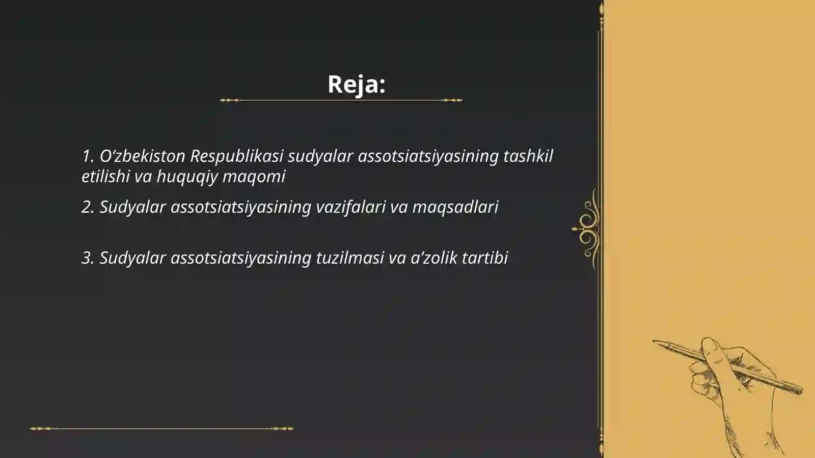 Oʻzbekiston Respublikasi Sudyalar hamjamiyati organlari 2