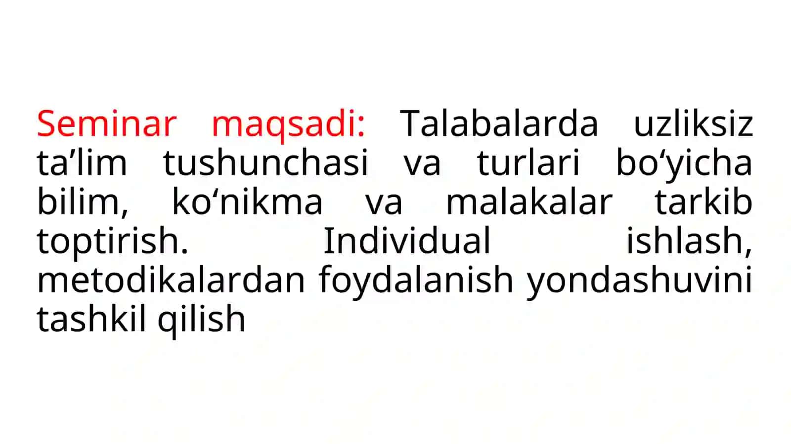 Uzliksiz ta’limdagi tendensiyalarning nazariy masalalari 2
