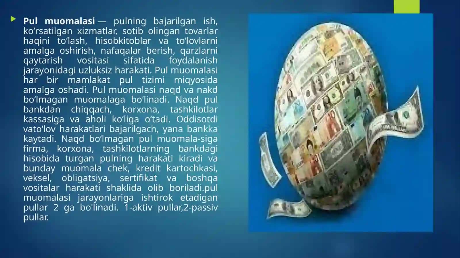 Pul muomulasidagi etiket 2