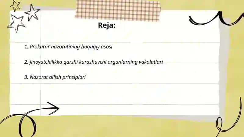 Jinoyatchilikka qarshi kurashuvchi organlar ustidan prokuror nazorati 2