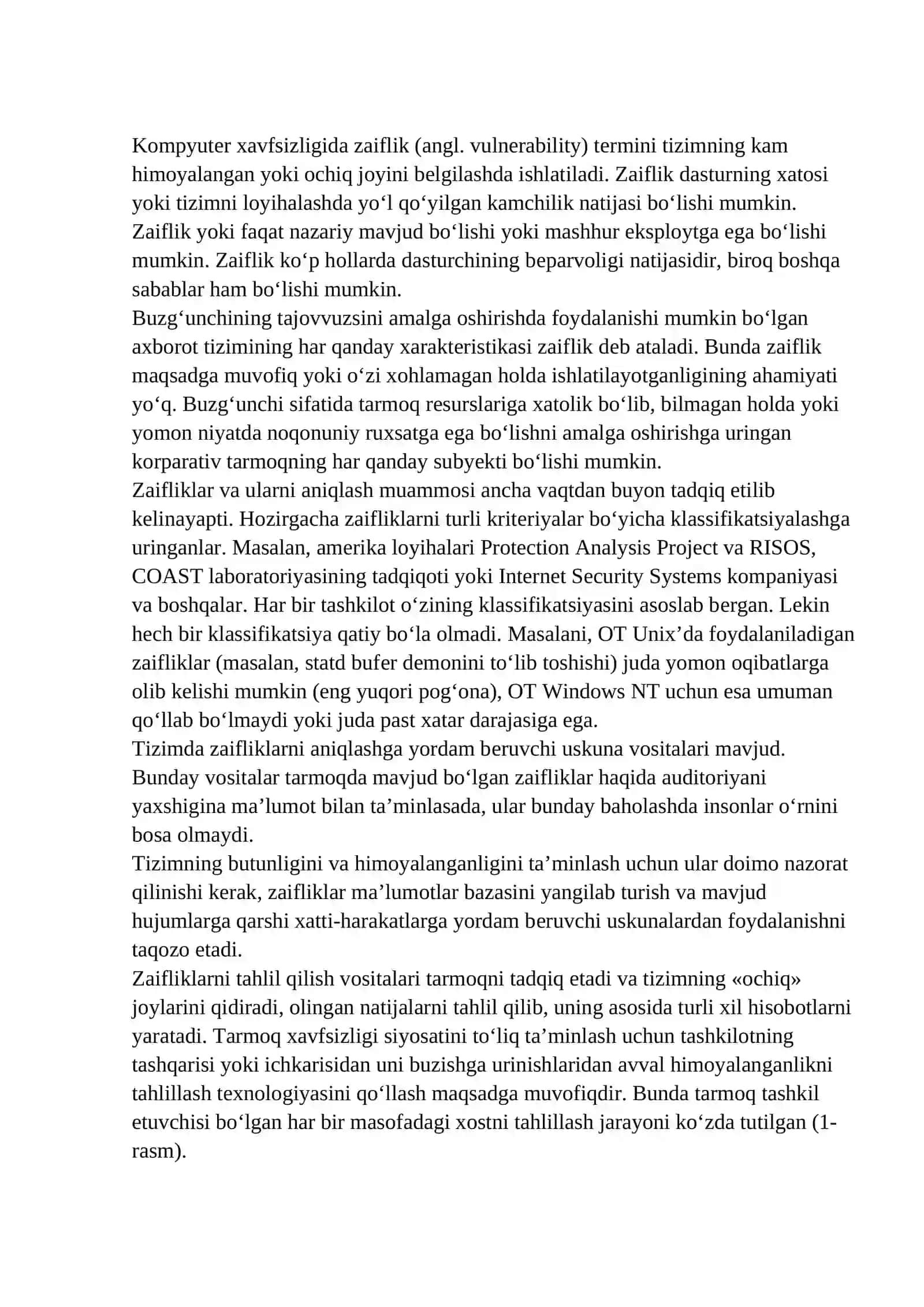 OPERATSION TIZIMNING AXBOROT XAVFSIZLIGINI TA'MINLASH VOSITALARI 2