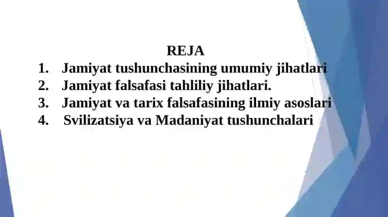 JAMIYATNING FALSAFIY TAHLILI. JAMIYAT FALSAFASI 2