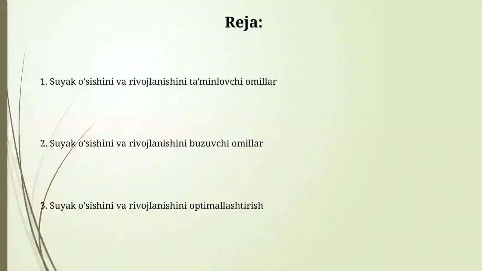 Suyaklarning oʻzishi va rivojlanishiga tasir etuvchi omillar 2