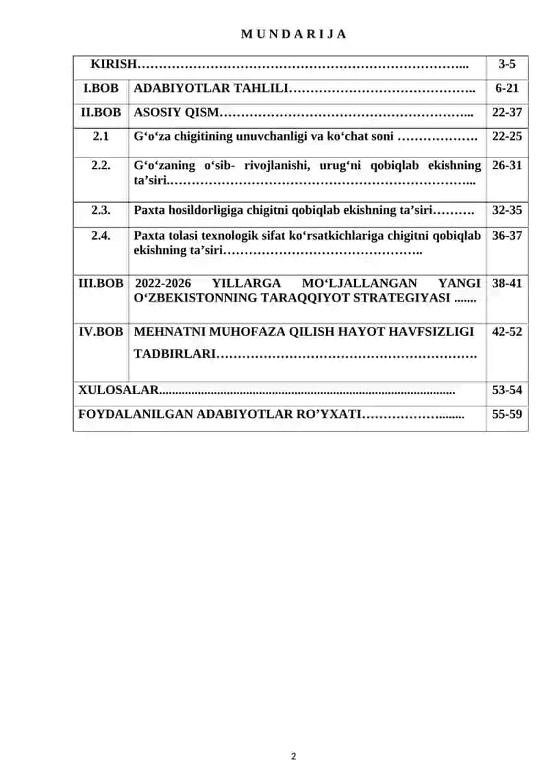 Chigitni stimulyatorlar va tabiiy moddalar bilan qoplab ekishning hosildorlikka ta’sirini aniqlash 2