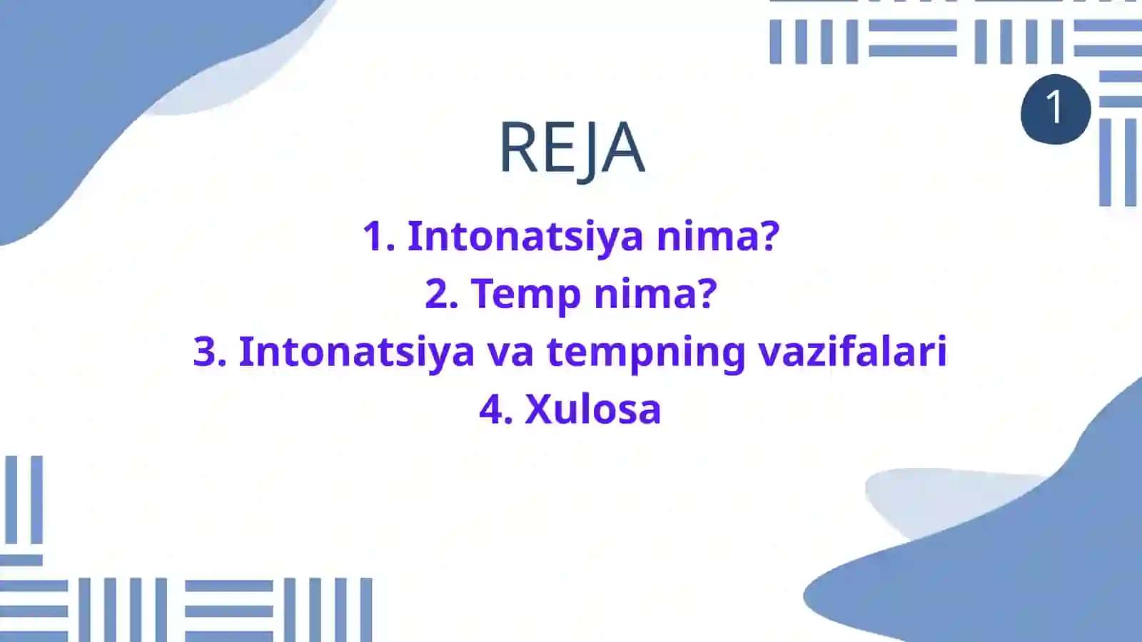 INTONATSIYA TEMP- IFODALI OʻQISHNING ASOSIY VAZIFALARI 2