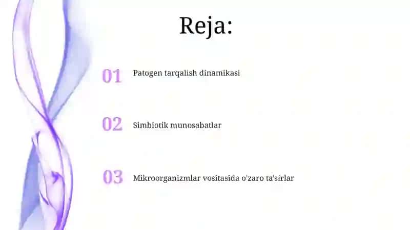 Mikroorganizmlar, hayvonlar hamda hashorotlar oʻzaro munosabatlari 2