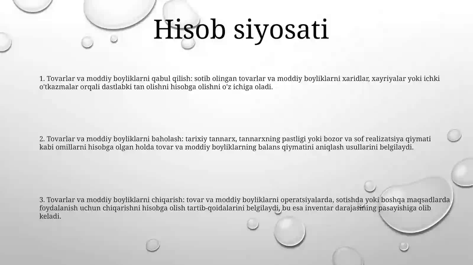 Buydjet Tashkilotlarida Tovar Moddiy Zaxiralarining Kirimi Hamda Xisobdan Chiqarishi Hisobi 2
