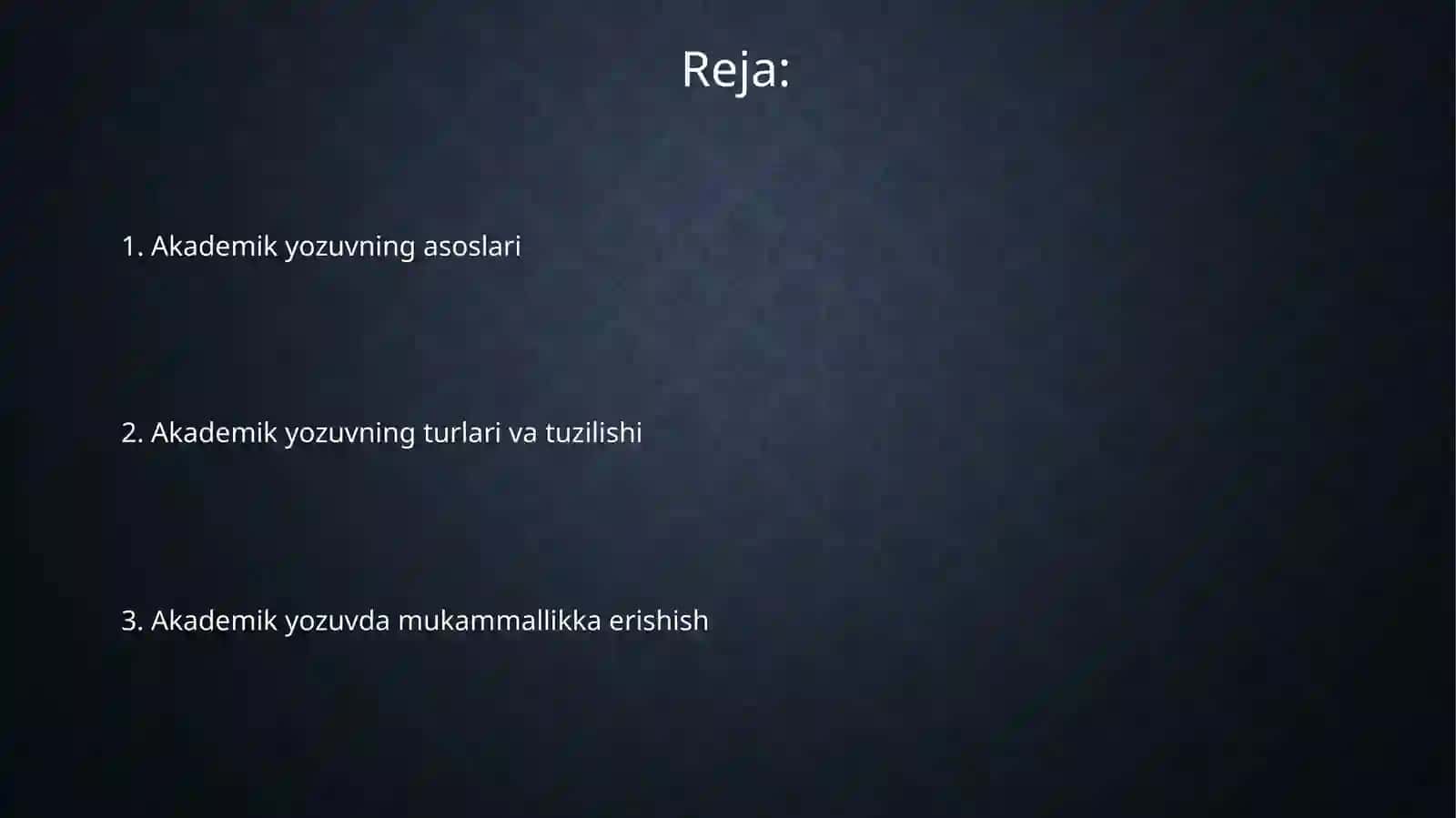 Akademikyozish 2