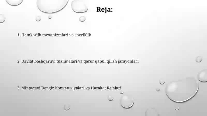 Dunyo okeani regional birliklari: umumiy va xususiy jihatlari 2