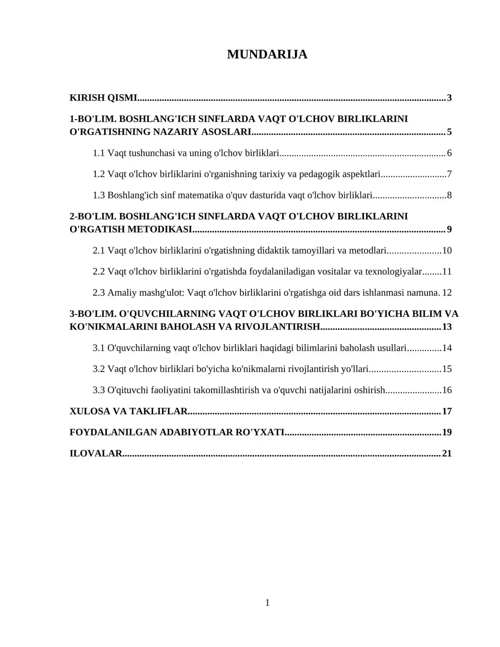 Boshlangʼich sinflarda vaqt oʼlchov birliklarini oʼrgatish metodikasi 2