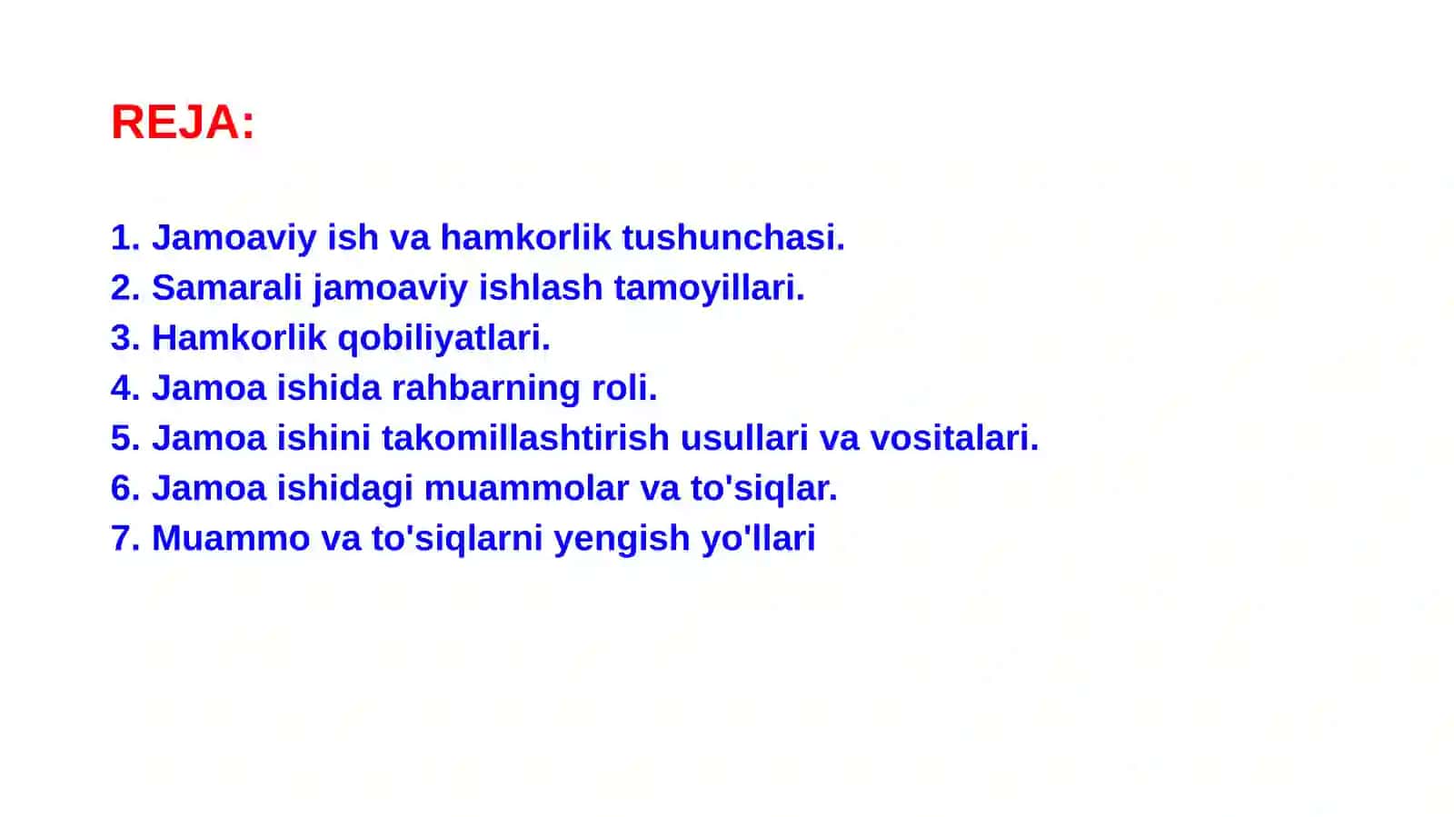 Jamoada ishlash va hamkorlik qilish qobiliyatlari 2