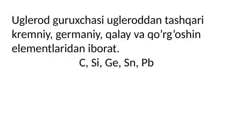 Davriy sistemaning to’rtinchi asosiy guruhcha elementlarining umumiy xarakteristikasi 2