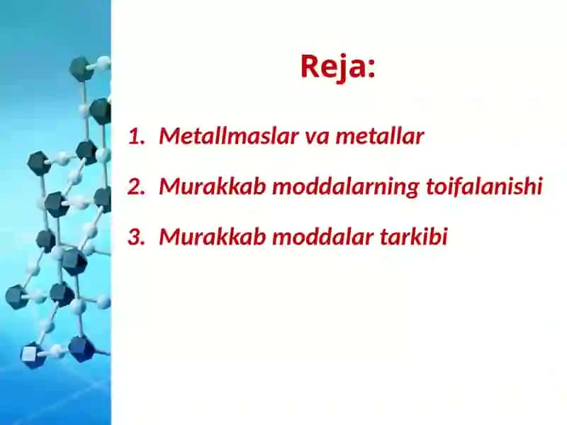 Metallmaslar va metallar 2