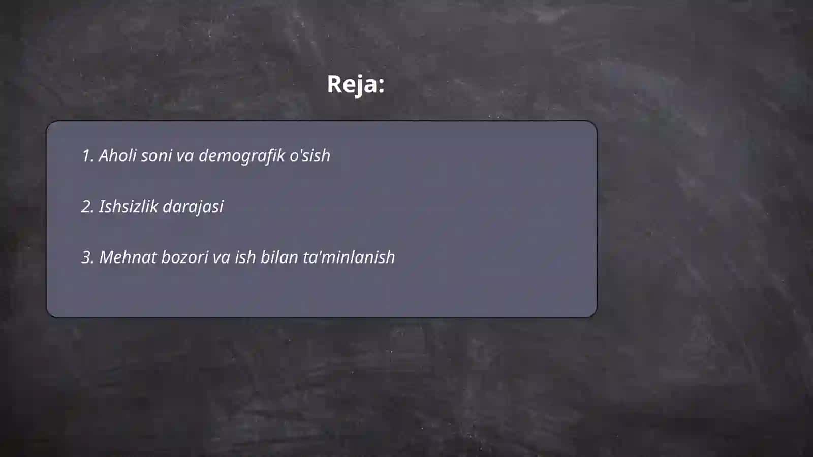 AHOLI VA MEHNAT RESURSLARI STATISTIKASI 2
