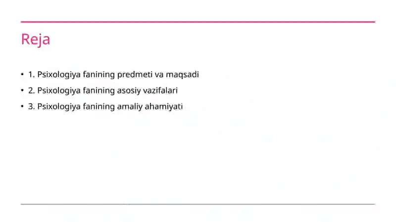 Psixologiya fanining maqsad va vazifalari 2