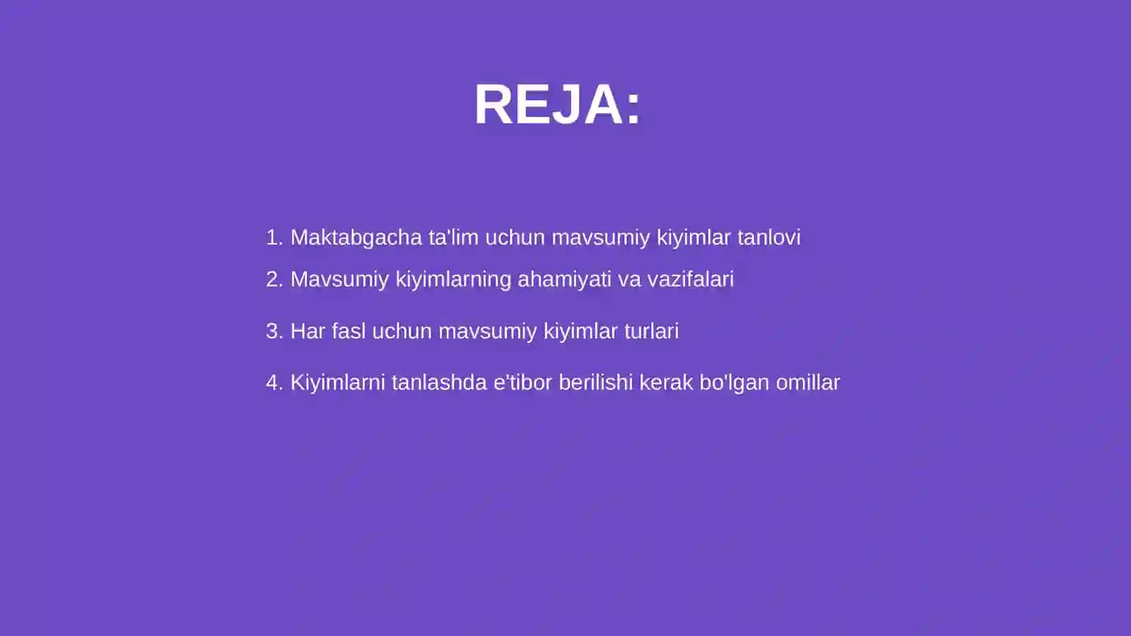 Mavsumiy kiyimlar uchun taqdimot 2