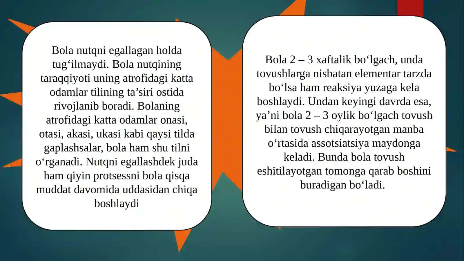 Maktabgacha tarbiya davrida bilish jarayonlari va nutqning rivojlanish qonuniyatlari 2