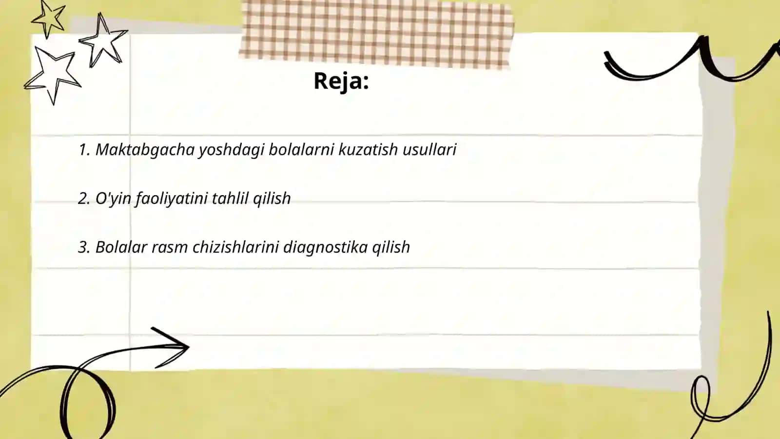 Maktabgacha va kichik maktab yoshidagi bolalarni psixologik-pedagogik tashxis qilish metodlari 2