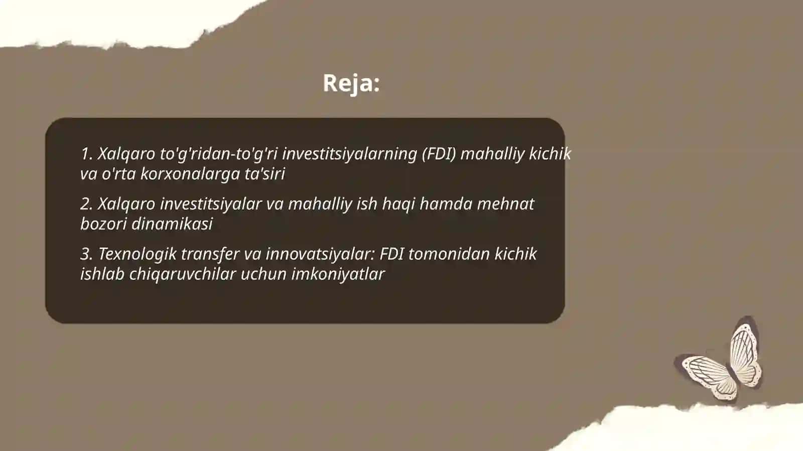Mikroiqtisodiyotda xalqaro investitsiyalar va ularning ta'siri 2