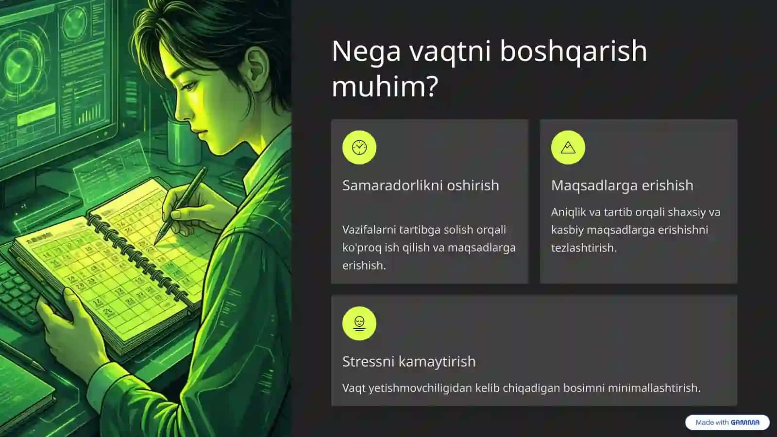Vaqtni Boshqarish va Stressni Kamaytirish: Samarali Usullar 2