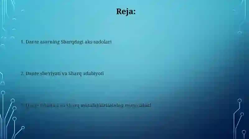 Dante ijodiga sharq badiiy falsafiy tafakkurning taʼsir 2