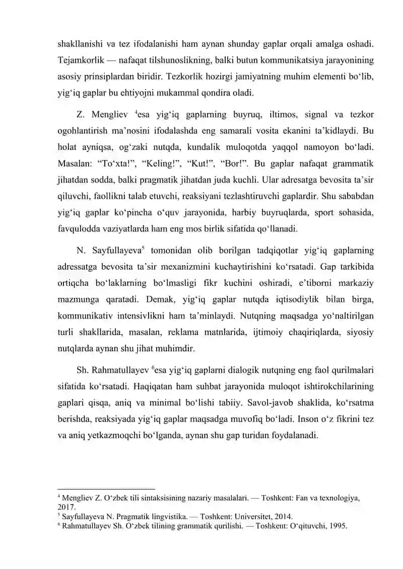 Yig‘iq gaplarning pragmatik xususiyatlari 2