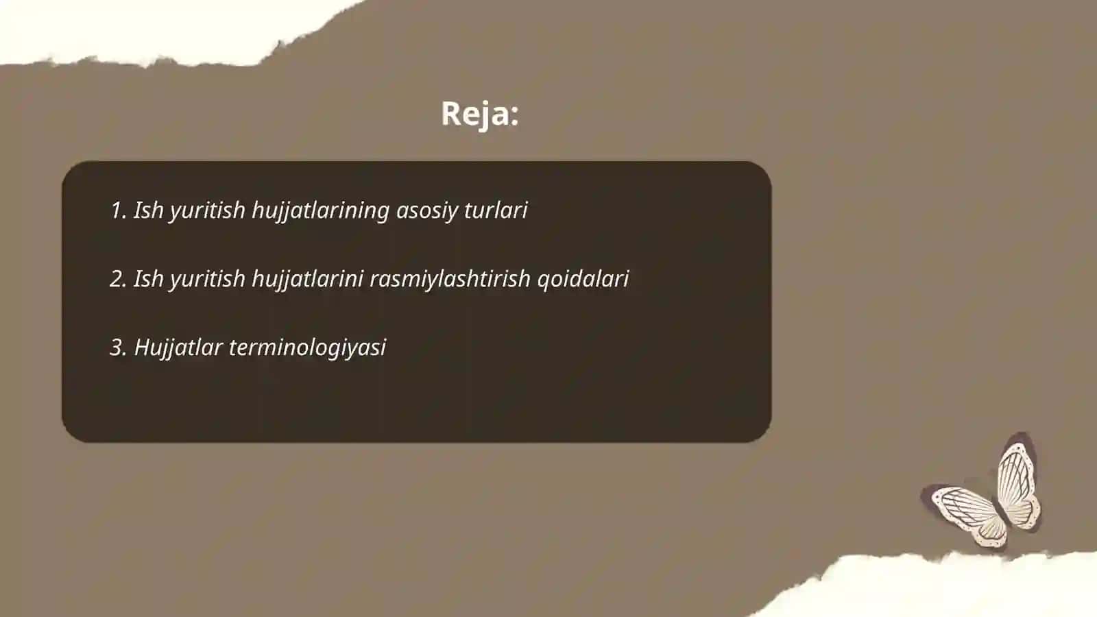Ish yuritish hujjatlari turi 2