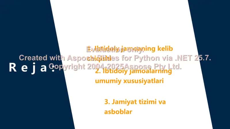 Ibtidoiy jamoa tuzumi 2