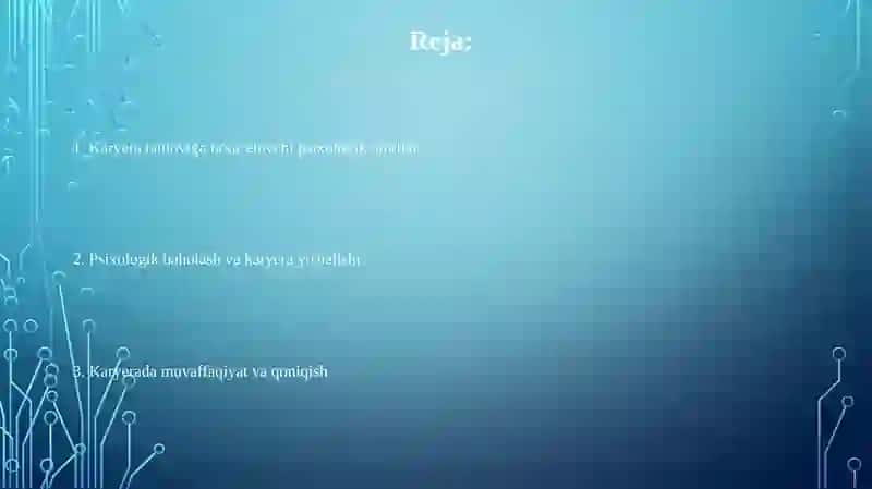 Kasb tanashdagi psixologik omillar 2