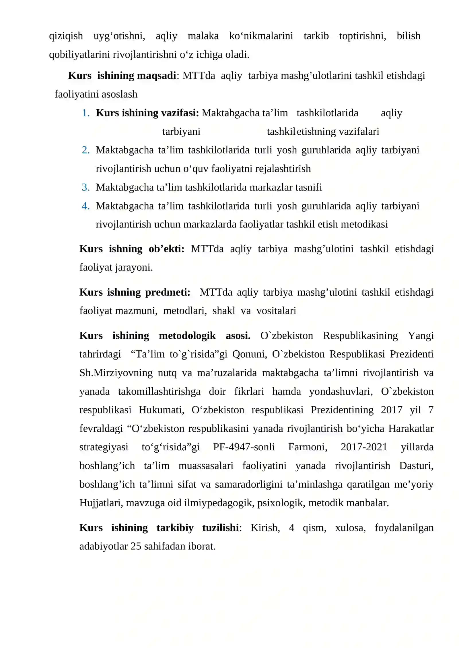 MAKTABGACHA TA’LIM TASHKILOTLARIDA AQLIY TARBIYANI TASHKIL ETISH 2