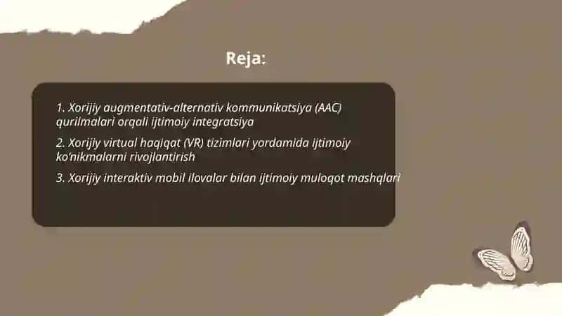 Xorijiy augmentativ‑alternativ kommunikatsiya (AAC) qurilmalari orqali ijtimoiy integratsiya 2