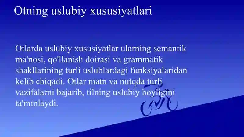Morfologik stilistika: ot, sifat, son va olmoshlar uslubiyati 2