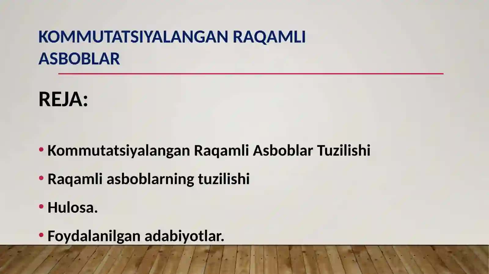 Kommutatsiyalangan Raqamli Asboblar Tuzilishi 2