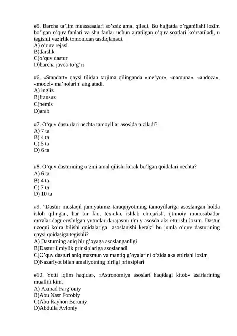 TABIIY FANLAR NAZARIYASI VA METODIKASI 2