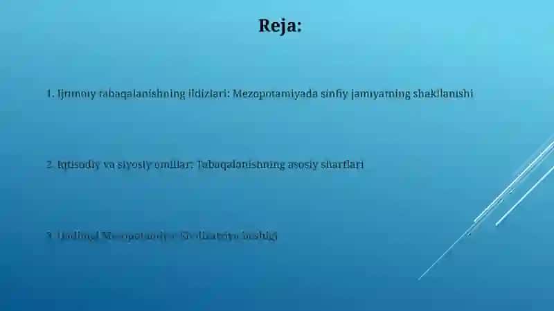 Mesopotamiya: Ilktabaqaviy jamiyat shakllanishi 2