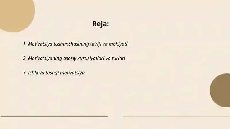 Motivatsiya tushunchasi va uning asosiy nazariyalari 2
