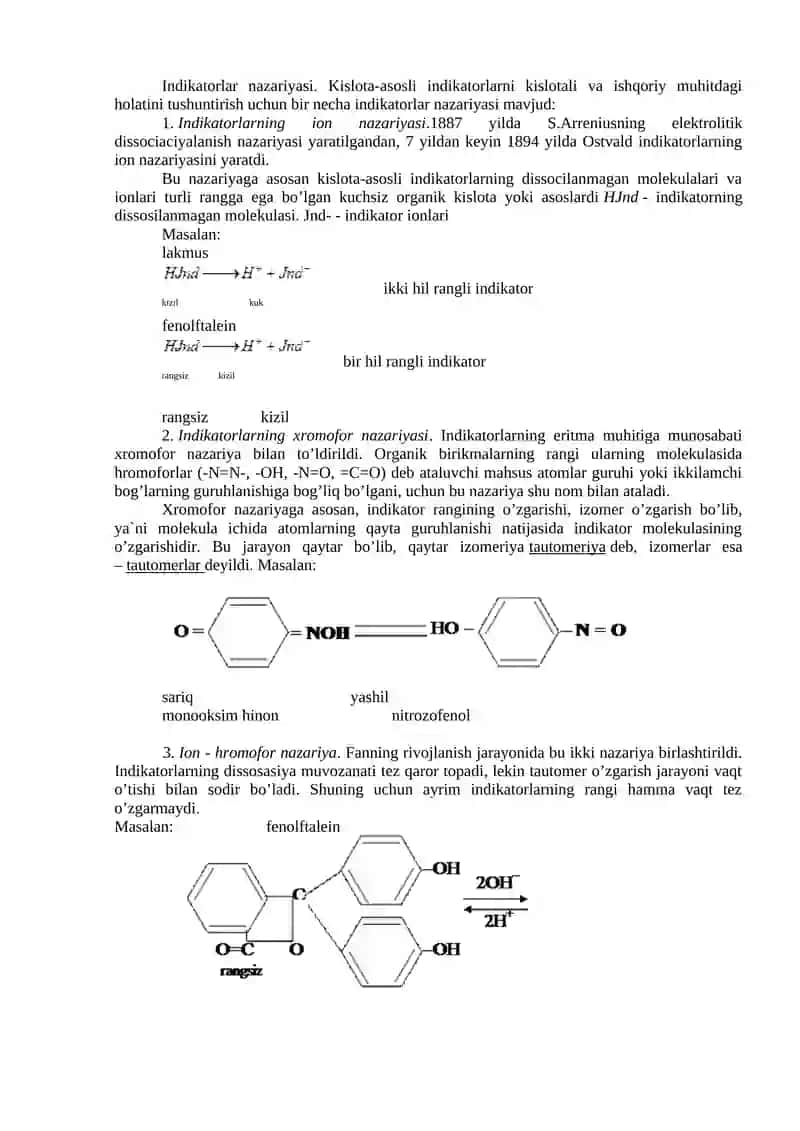 Neytrallanish (kislota-asosli titrlash) usuli 2