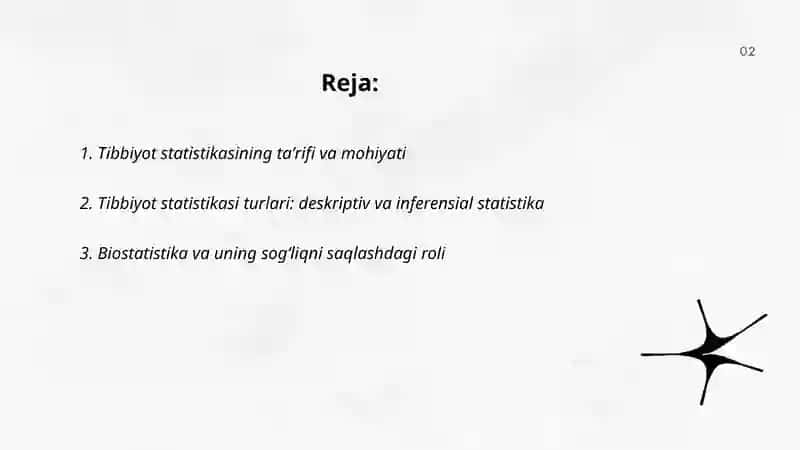 Tibbiyot statistikasi turlari va uning asosiy vazifalari 2