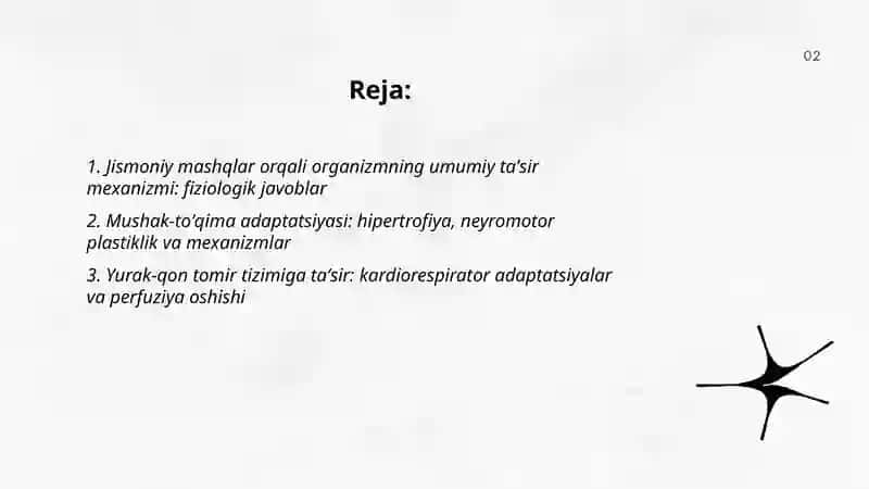 Jismoniy mashqlar bilan davolashning ta'sir mexanizimini oʻrganish. Shkastlanishlar klassifikatsiyasi 2
