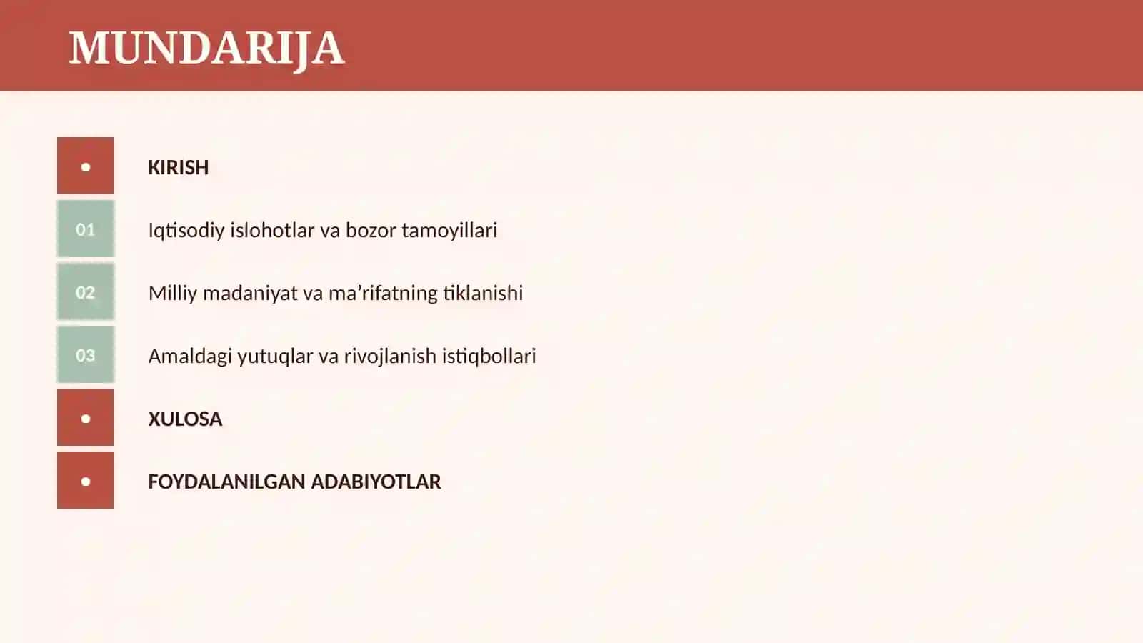 MUSTAQILLIK YILLARIDA O’ZBEKISTONDA IQTISODIY VA MADANIY TARAQQIYOT 2