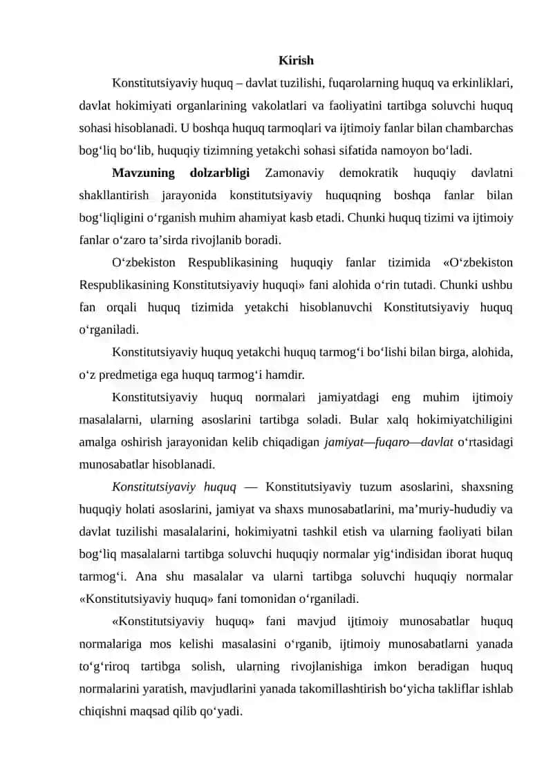 Konstitutsiyaviy Huquq Fanining Bog‘liqligi 2