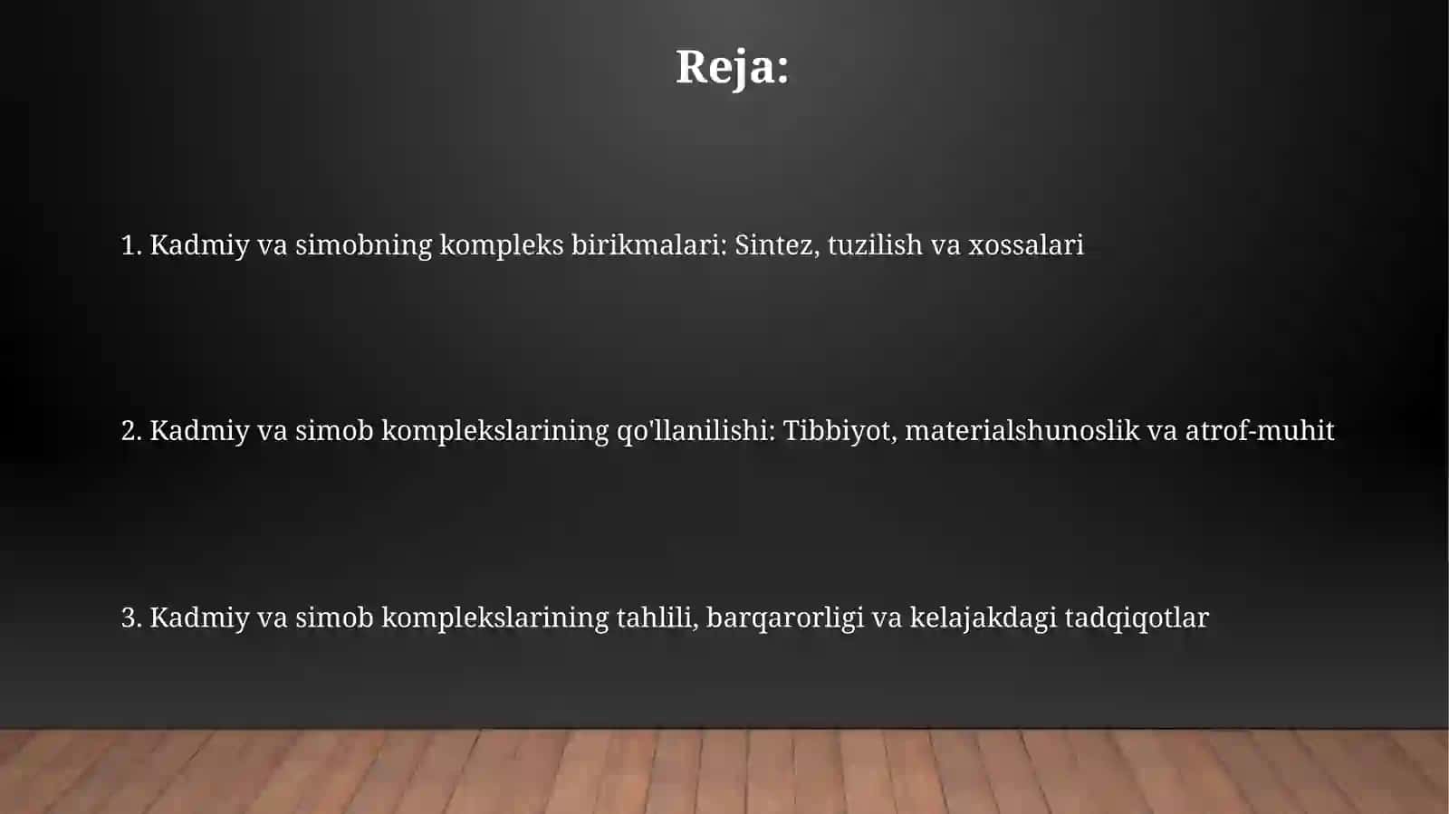 Rux kadmiy simobning kompleks birikmalari 2